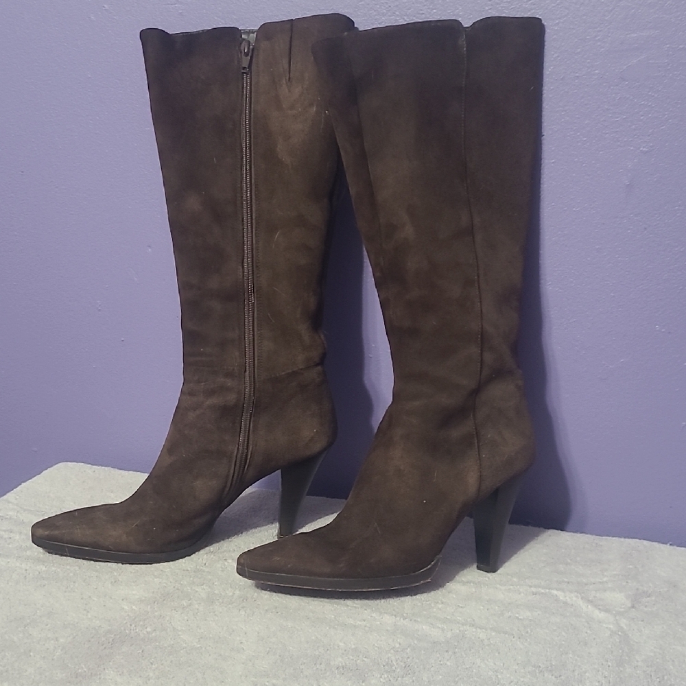 Elegant Brown Knee-High Women's Boots